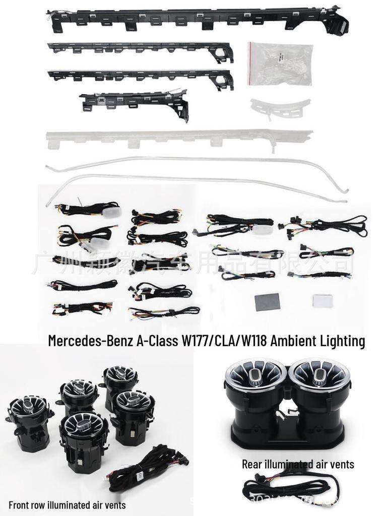 Interior Ambient Light Kit for 2019-2025 Mercedes-Benz A-Class W177/CLA W118