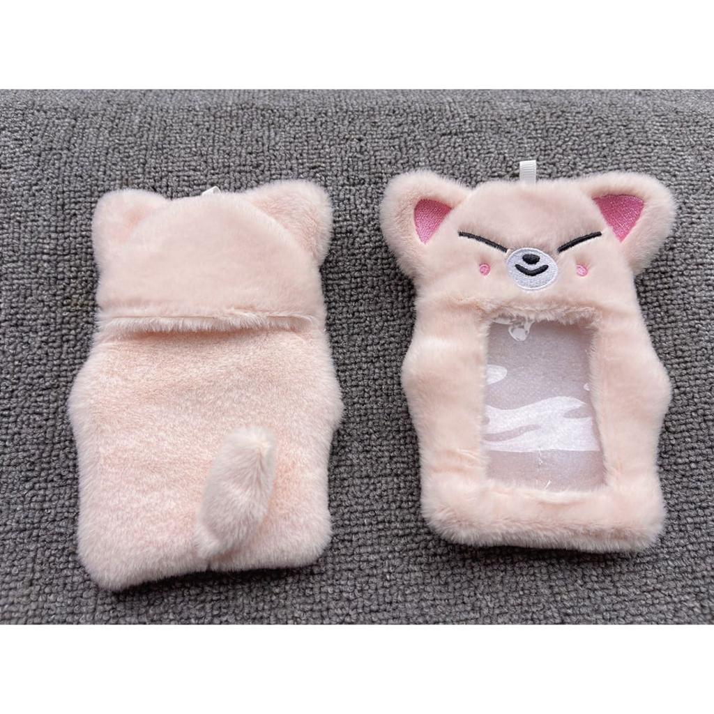 Character Photo Card Holder Love Plush Cover For Stay Gift
