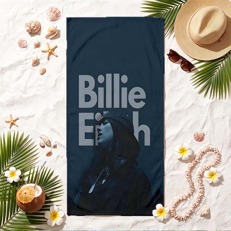 Billie eilish Soft Beach Towel Stylish Beach Pool Towel for Summer Seaside Vacation Travel