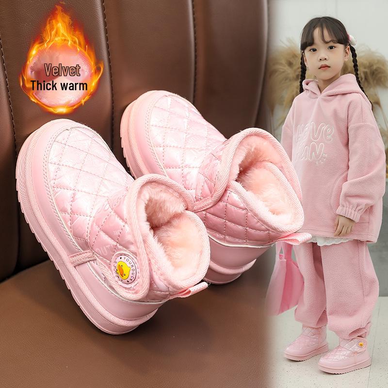 Winter 2026 Unisex Baby Velvet-Lined Waterproof Non-Slip Snow Boots