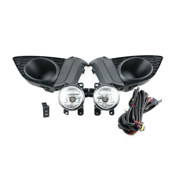 2014-2017 Honda Fit Front Bumper Fog Light Cover with H11 Bulb & Wiring Harness