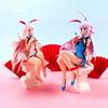 19CM Game Anime MmiHoYo Figure Yae Sakura Pink and White Sexy Cheongsam Seated Model Toys PVC Gift Doll Collection Ornament