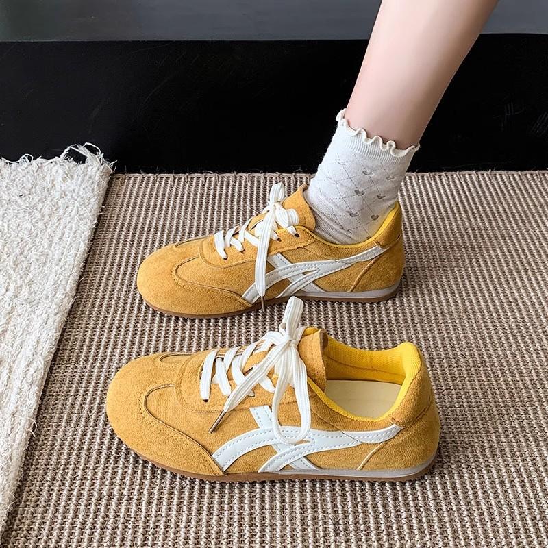 Nät snörskor platta vita skor dam vår nya fritidsskor platta skor student sportskor dam