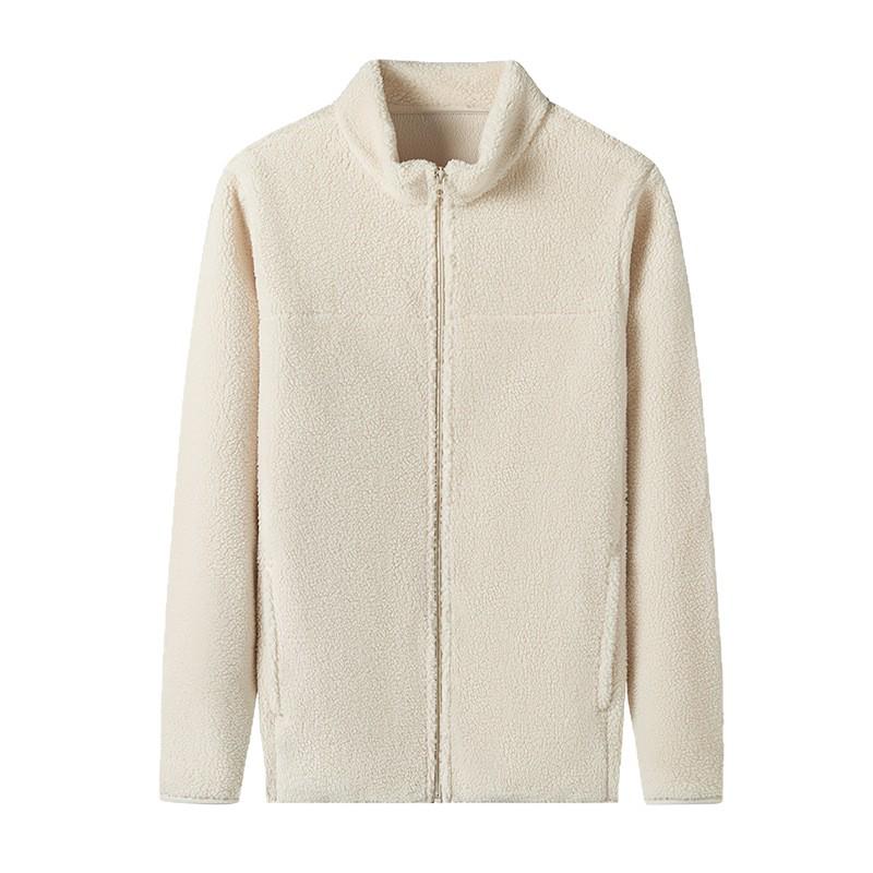 2025 Japanese Style Fleece Stand Collar Jacket - Thick, Warm, Casual Autumn/Winter Wear