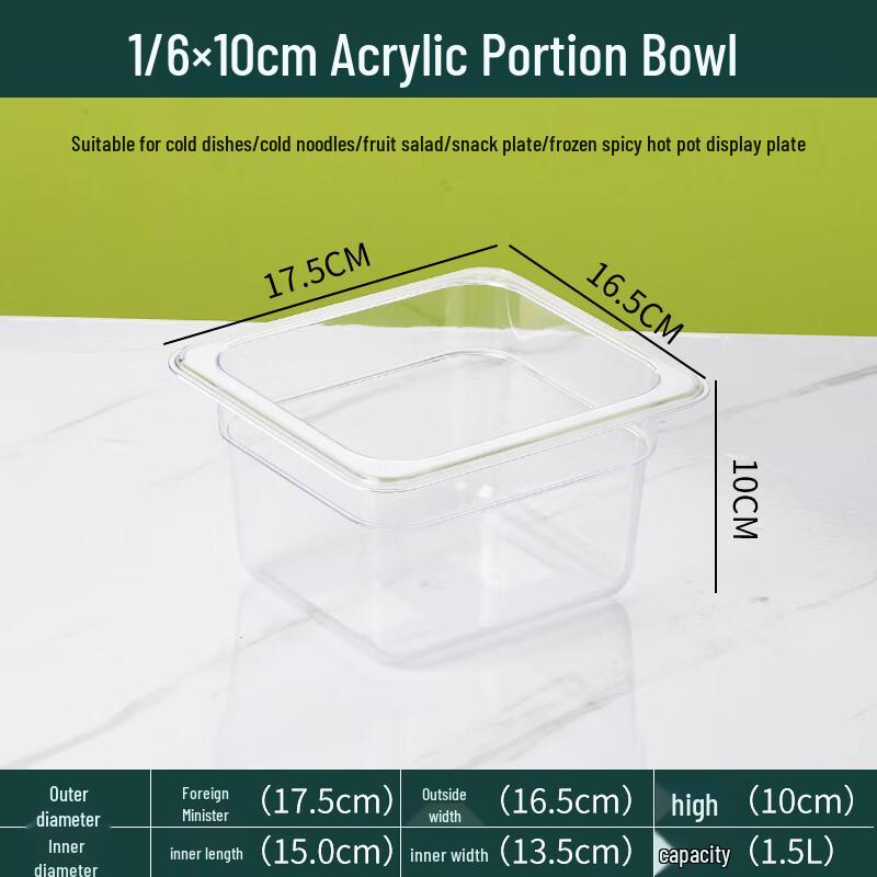 Transparent Plastic Gastronorm Food Pans