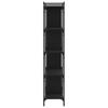Bookshelf 5 Shelves Black 76 X 32 X 158 Cm Engineered Wood