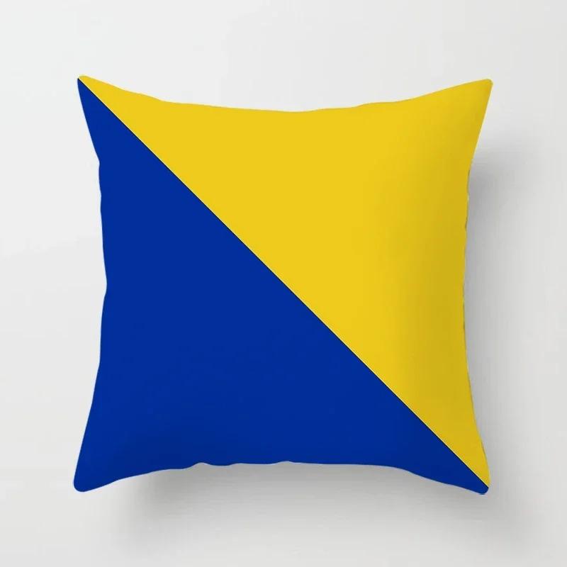 Simple Geometric Pattern Decorative Pillowcase Car Sofa Square Cushion Pillowcase