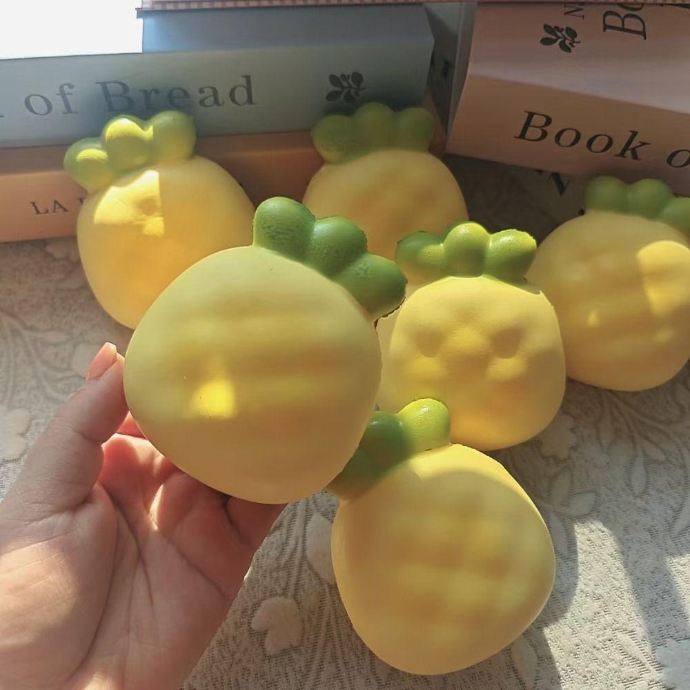 Hand Relax Slow Rising Toy Cream Yellow Soft Rebound Toys Pineapple Squishy Toy  Birthday Gift