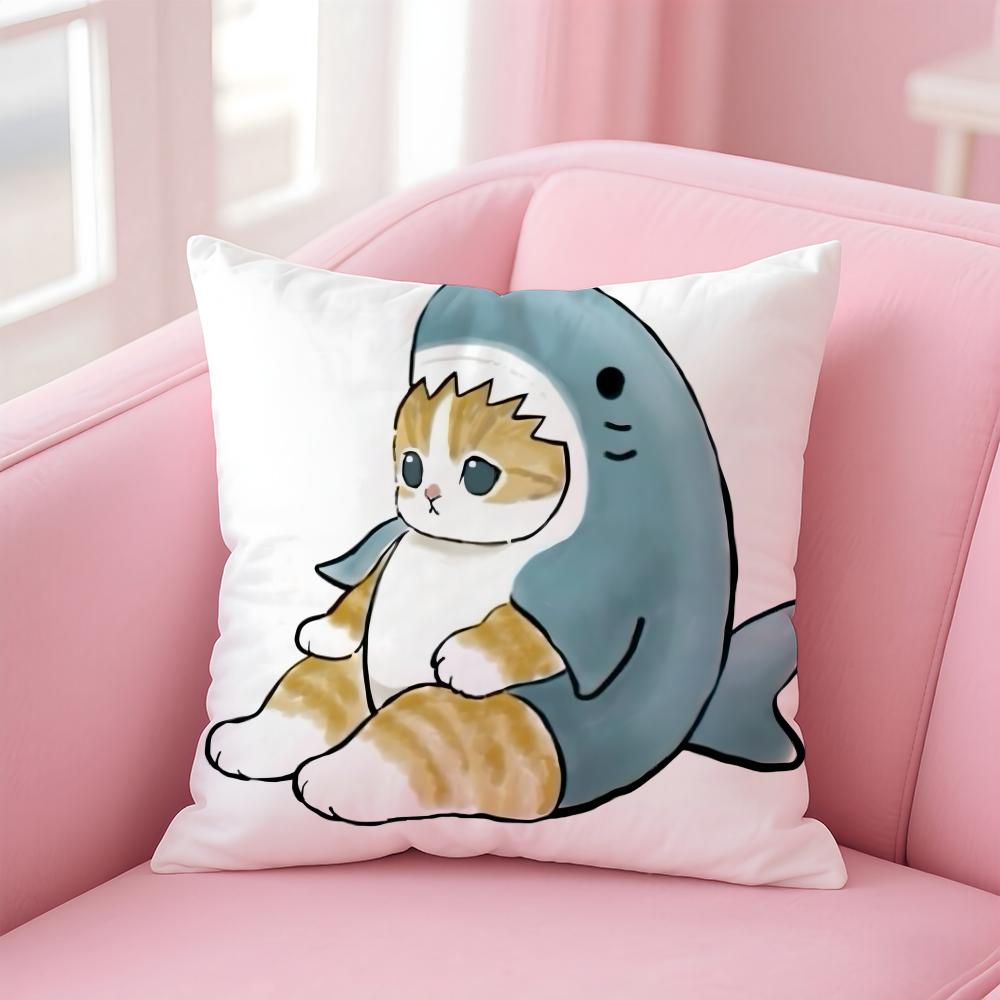 Cute M-Mofusand Cushion Cover Home & Car Multi-Scene Pillow Cover - Reversible, Soft & Durable for Daily Use