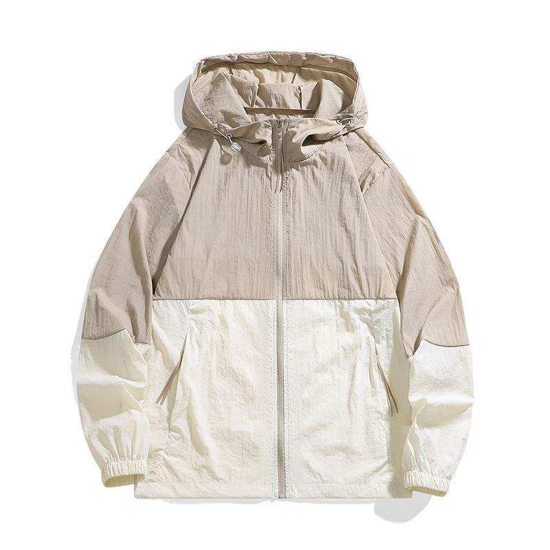 New Couple Sunscreen Clothes, Light and Breathable, UV-proof Skin Clothes, Outdoor Ice-feeling Hooded Jacket
