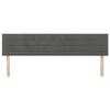 VidaXL 2x Têtes de Lit Meubles de Chambre à Coucher Accessoires de Lit Simple Têtes de Cadre de Lit Intérieur Gris Foncé 346181