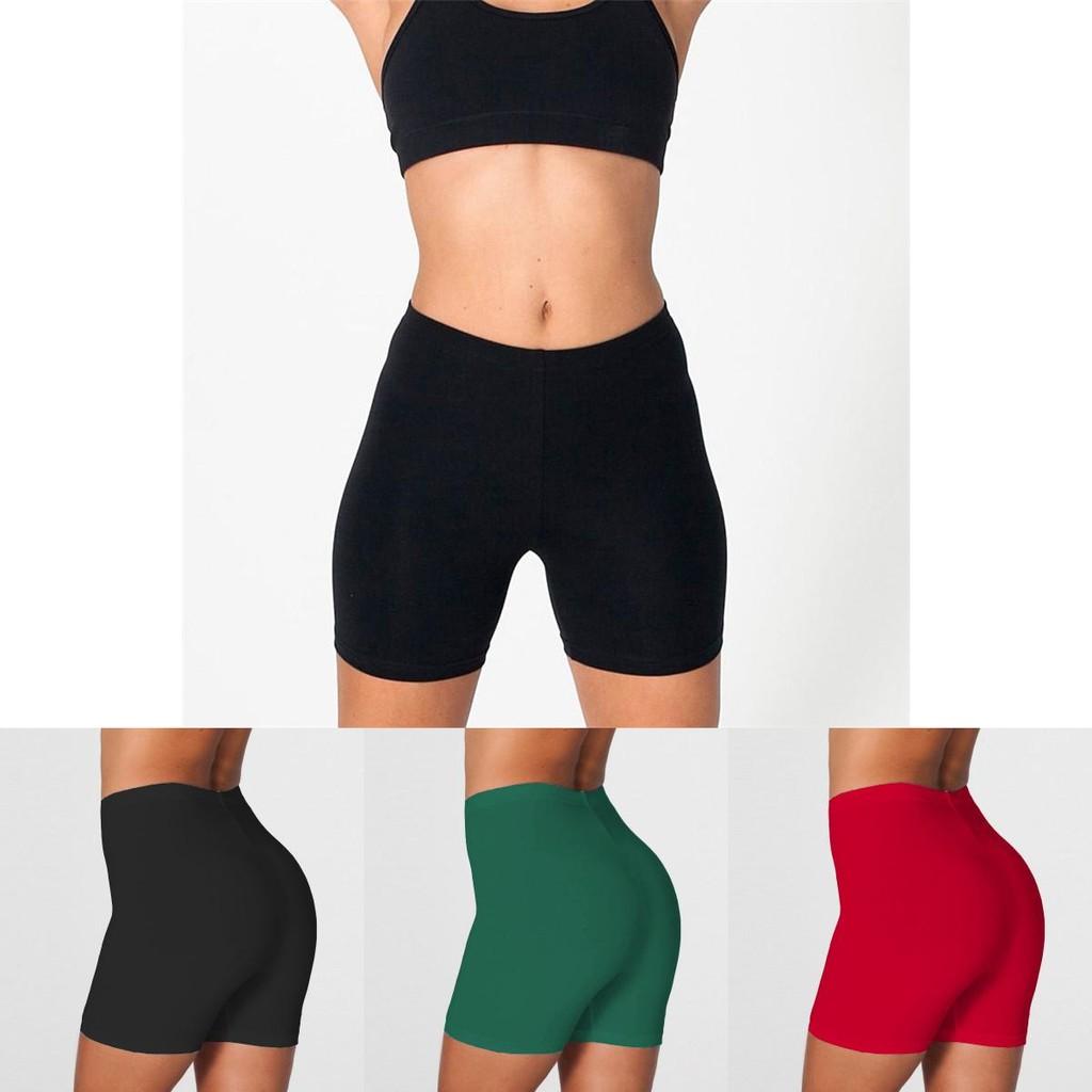 Damen Fitness-Fahrradshorts Weiche Feuchtigkeitsableitende Workout-Yoga-Leggings Für Komfort