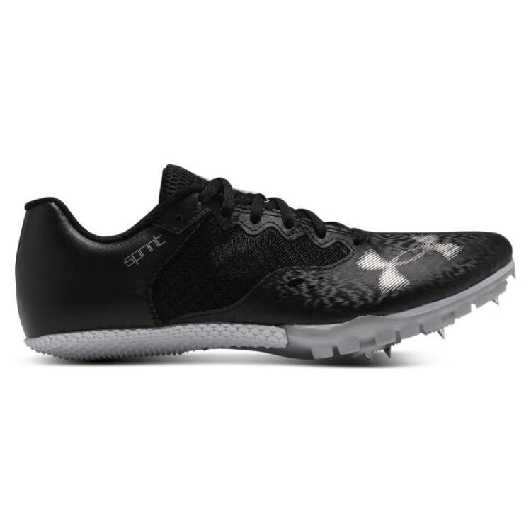 Under Armour Kick Sprint 4 Black White Unisex Sneakers 3025461-002