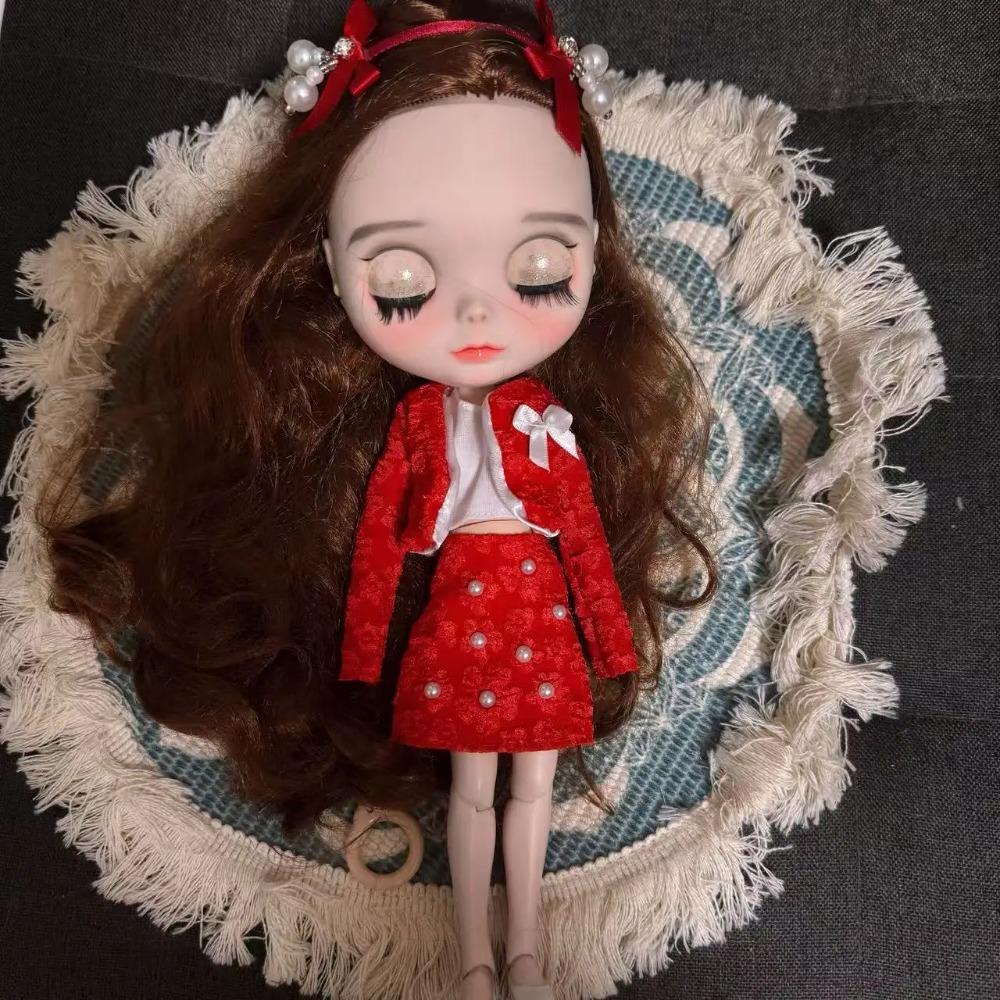 Mode 1/6 Blythe Puppen Outfit Niedlich Ersatzkleidung Blythe Puppen Kleidung Set Zubehör