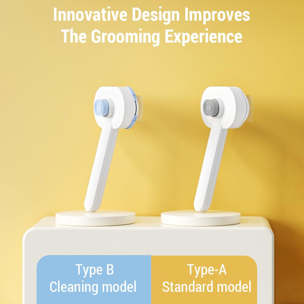 Pet Air Cushion Self-Cleaning Comb  Standard Model Cat Brush  Cat Hair Brush  One-click