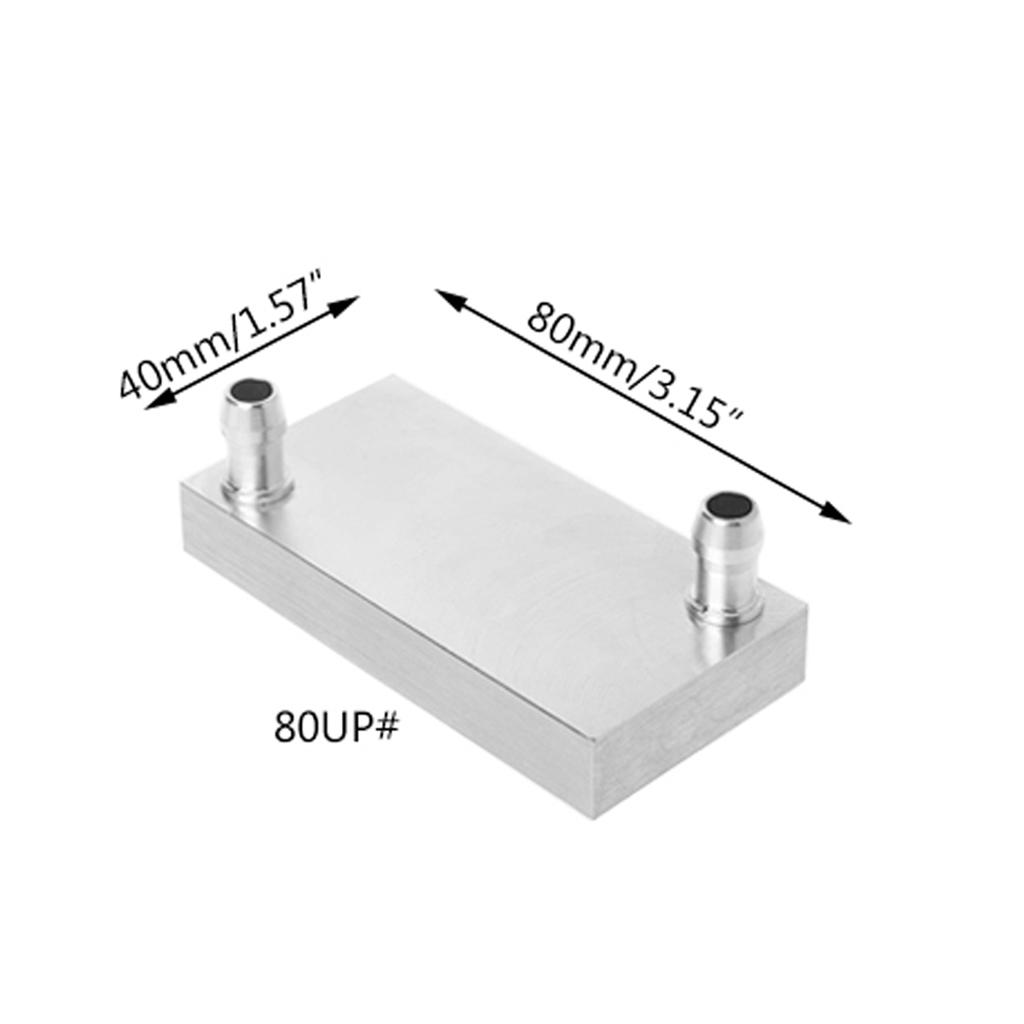 Aluminum Water Cooling Block Heat Sink System For Miner Machine Standard Water Cooling Blocks 40x120mm 40x80mm 40x160mm