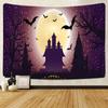 Halloween decoration, hanging curtains for home decoration, background fabric for the room, bedhead wall hanging fabric tapestry