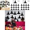 Halloween Witch Hat Paper Garlands For Party Scene Decor Set Of 12