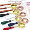 Two Diversion Port Wax Seal Spoon Sealing Spoon With Wooden Handel Wax Sealing Stamp Melting Spoon Wax Seal Warmer Wax Seal