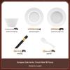 Handon Jingdezhen Pure White French Relief Underglaze Dinnerware Set