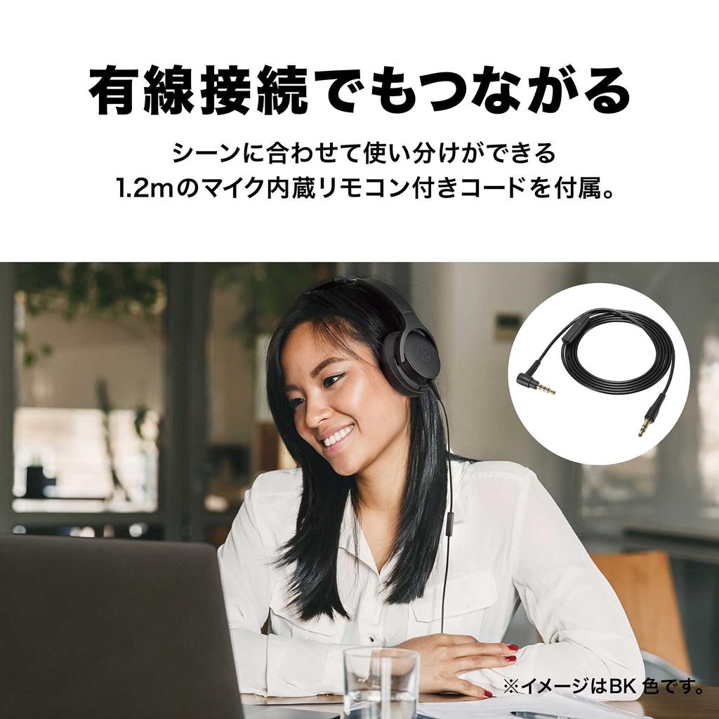 BRD Bluetooth Wireless Headphones To 60 Hours of Fast Low Latency Slim BRD Audio-Technica ATH-S220BT [Up Playback, Charging, Mode, Multi-Point