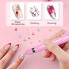 4 In 1 Nail Art Dotting Tools Nail Art Tip Dot Paint Manicure Kit Rotatable Ballpoint Drill Pen Dotting Tools Nail Point Pen