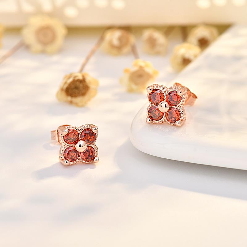 

Серьги, Четырехлистные цветы, Милые, Маленькие серьги, Серьги с яркими цветами, Женщины