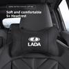 Car Seat Headrest Soft Suede Neck Pillow For Lada Niva 2107 Xray Vesta Priora Granta Kalina Samara Auto Interior Accessories