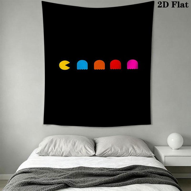 Pac-Man A Wall Hanging Printed Fabric Blanket Decorative Tapestries for Bedroom Living Room Home Decor