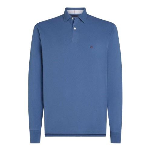 Tommy Hilfiger Mens Logo Long-Sleeved Polo Shirt