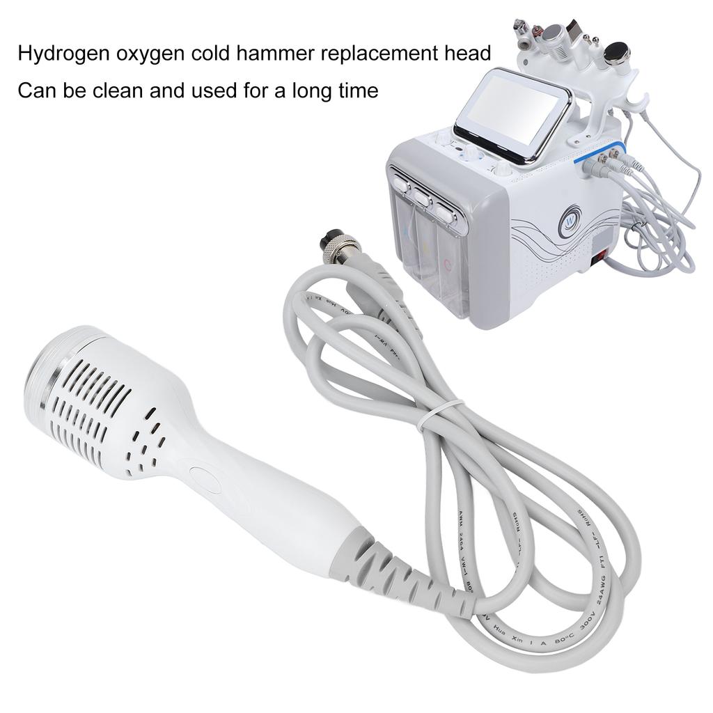 Replacement Cold Hammer Probe Firming Tightening Skin Facial Cleansing Probe for Hydrogen Oxygen Machine