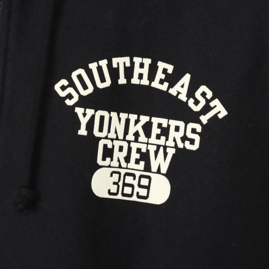 Hoodie Long Sleeve Round Neck Fleece Lined Graphic Print Relax Fit Hooded Sweatshirt REVERSE Black [Champion] 11.5oz WEAVE(R) C3-A116 Men's