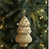 Gold Glitter Christmas Tree Ball Hanging Ornaments Sequin Foam Christmas Ornaments Xmas Tree Decorations