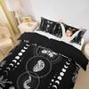 Erosebridal Sugar Skull Comforter Cover Set Skeleton Bones Duvet Cover,Gothic Moth Decor Bedding Sets Twin Magic Unicorn Rabbit Skulls Beddi