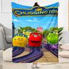 Train Adventure: Titipo's Journey Blanket Soft & Cozy Suitable for Bed Seaside Sofa for All Occasions Stylish Decor