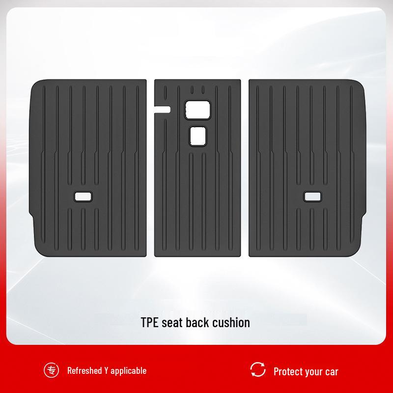 

Комплект накладок на спинки сидений Tesla Model Y и коврик в багажник из ТПЭ See packaging