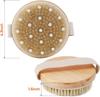 Shopping Mart Wet & Dry Body Scrub Brush, Natural Bristle Exfoliation Brush, Exfoliating Brush for Cellulite, Best Body Brush for Circulation, Lym