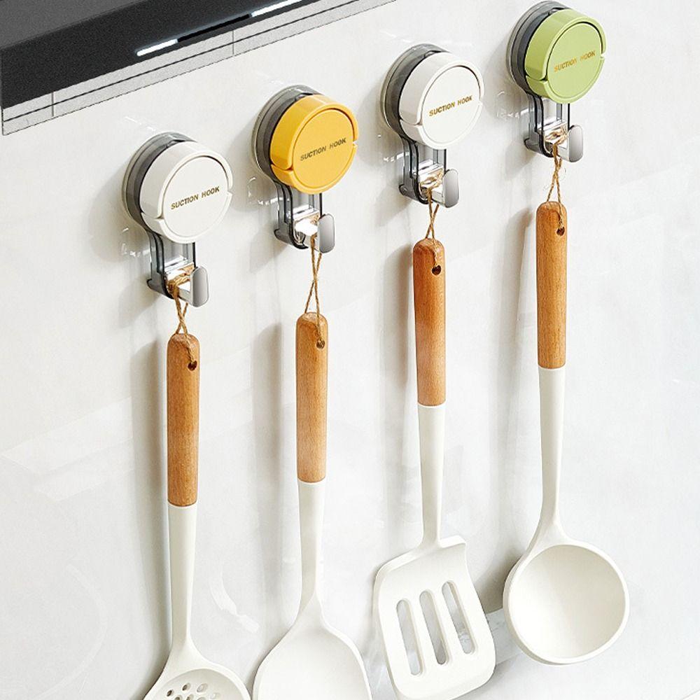 Reusable Storage Rack Punch Free Hanger Hook High Quality Suction Cup Hook  Kitchen