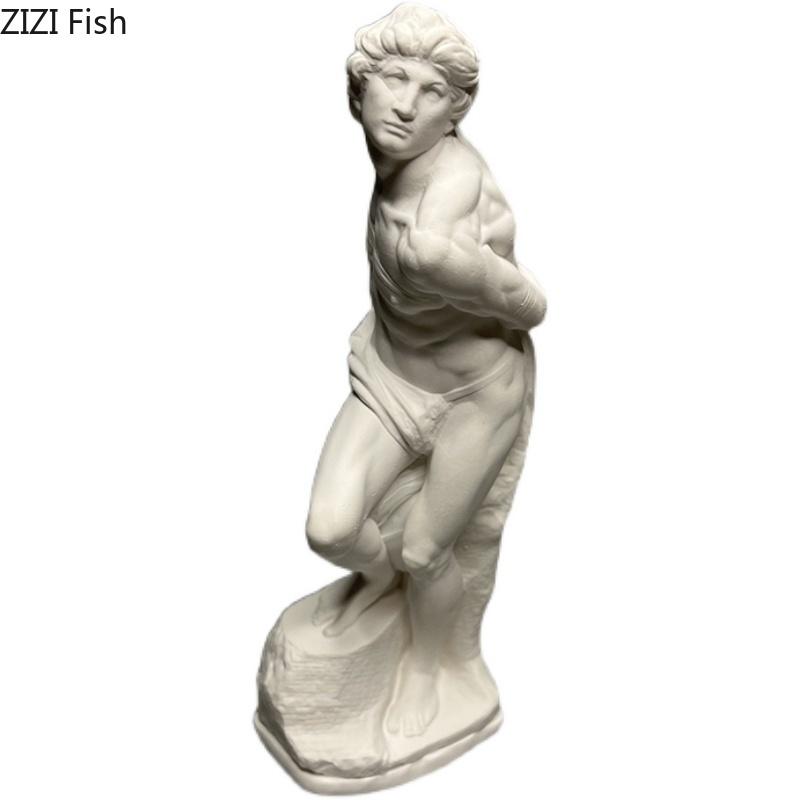 The Rebellious Slave Replica Statue Creative Figures Plaster Statue Desk Decoration Characters Sculpture Room Aesthetic Decor