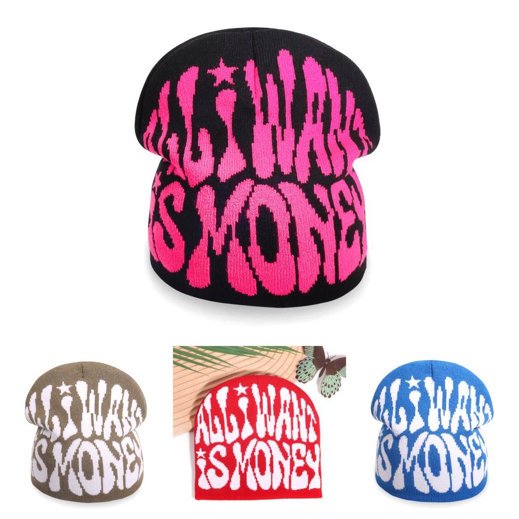 Modern Fashion Knitted Cap With Letter Design For Hip Hop Style