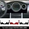 For MINI Cooper 2002-2006 For R50 R53 Accessories Real Carbon Fiber Car Interior Dashboard Gear AC CD Panel Cover Trim Sticker