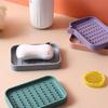 1PC Fashion Silicone Flexible Soap Dish Plate Bathroom Soap Holder Travel Holder Dish New Candy Color Hot SaleBathroom Soap Dish