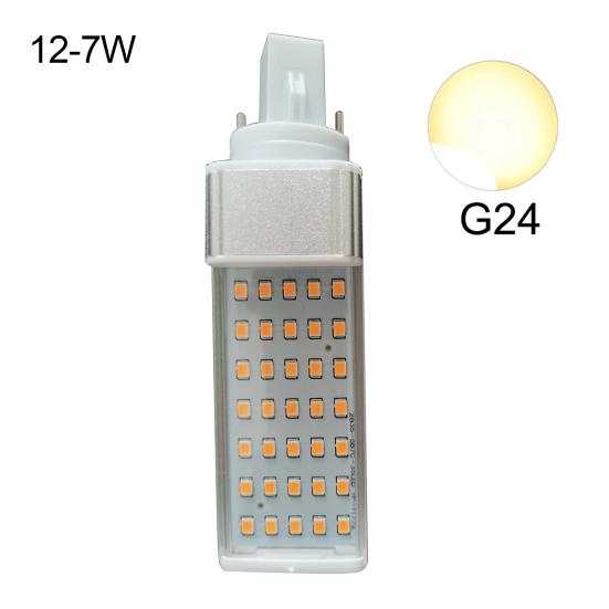 5/9/7W E27/G24/G23 2700/6500K 2835 Horizontal Plug Lamp LED Corn Bulb Spot Light
