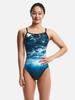 BARREL Aqua V-Back One-Piece Swimsuit Aquaholic (B6Swsws012Ahc)