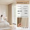 Elegant Double-Sided Chenille Blackout Curtains - High-End Cream Style for Living Room or Bedroom