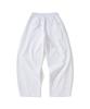 KNITTED Curved Training Pants Melange White