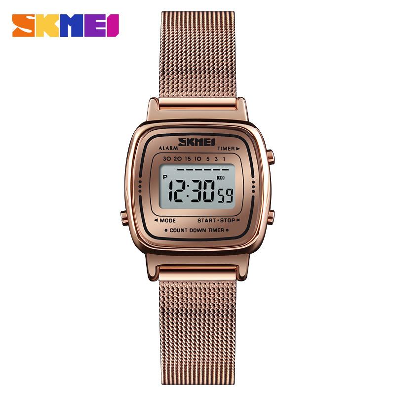 SKMEI Fashion Sports Watch Women Top Brands Luxury 3Bar Waterproof Ladies Watches Small Dial Digital Wristwatch Relogio Feminino