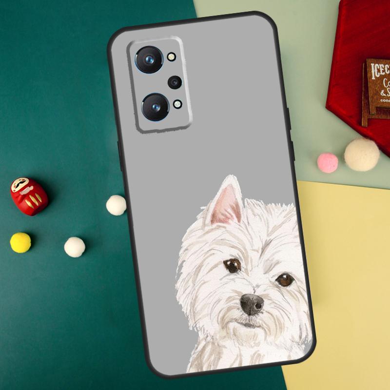 Cartoon Westie Dog For Realme GT7 Pro 15 13 10 11 12 14 Pro Plus C55 C71 C75 C67 C63 C61 C53 C35 C65 GT6 Case