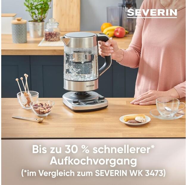 Чайник Severin WK 3422 стеклянный с функцией чайника