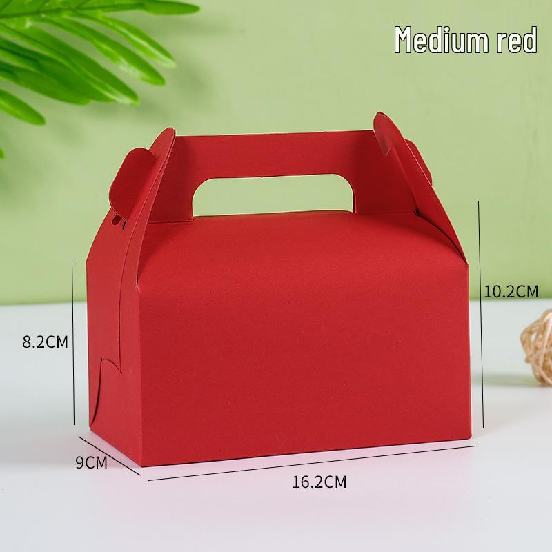 Medium Handheld Pastry & Mousse Tart Box for Takeout or Gift Packaging